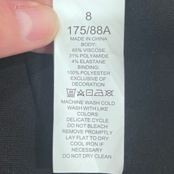 Kate Spade Crochet Lace Peter Pan Collar Ponte Knit Sleeveless Flare Dress - Picture 14 of 14